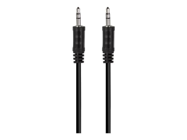 LogiLink - Lydkabel - mini-phone stereo 3.5 mm hann til mini-phone stereo 3.5 mm hann - 1 m - svart