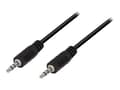 Pikkukuva 2 / 5: LogiLink - Äänikaapeli - stereo mini-jack uros stereo mini-jack uros - 2 m - musta
