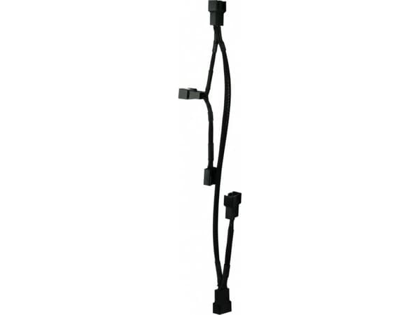 ARCTIC PST Cable Rev.2 - Forlengelseskabel for viftestrømforsyning - 4-pins PWM (hann) til 4-pins PWM (hunn) - 70 cm - svart