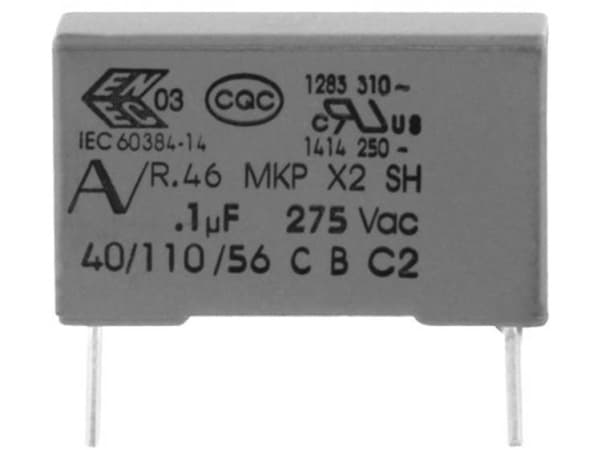 Kemet R463W510000M1M+ 1 stk MKP-støjfjernerkondensator med radial tråd 10 µF 300 V 20 % 37.5 mm (L x B x H) 41.5 x 30 x 45 mm