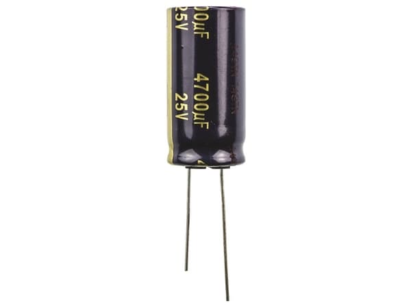 Panasonic EEUFC1E472, Fast kondensator, Aluminium, Volum, Sylindriske, Sort, Hvit, DC