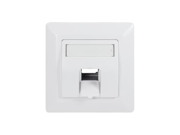 LogiLink NK4026, Hvit, Akrylonitril-butadien-styren (ABS), Skrueløs, Alle merker, Blank, Keystone-modul