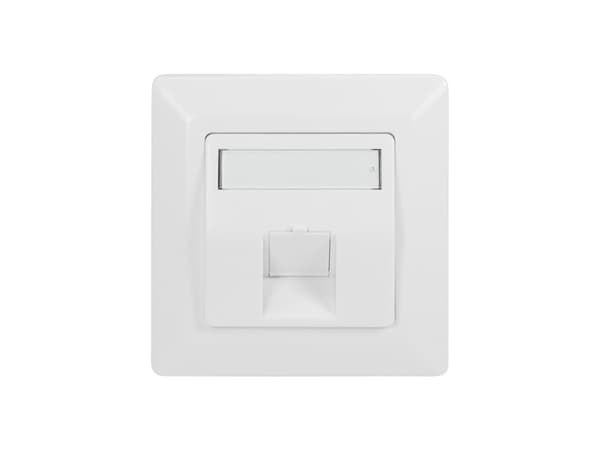 LogiLink NK4026, Hvit, Akrylonitril-butadien-styren (ABS), Skrueløs, Alle merker, Blank, Keystone-modul