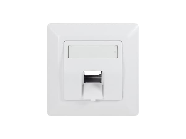LogiLink NK4026, Hvit, Akrylonitril-butadien-styren (ABS), Skrueløs, Alle merker, Blank, Keystone-modul