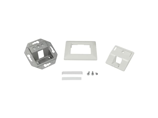 LogiLink NK4027, Valkoinen, Akryylinitriilibutadieenistyreeni (ABS), Ruuviton, Mikä tahansa tuotemerkki, Kiiltävä, Keystone-moduuli