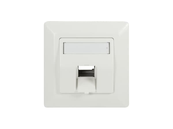 LogiLink NK4027, Valkoinen, Akryylinitriilibutadieenistyreeni (ABS), Ruuviton, Mikä tahansa tuotemerkki, Kiiltävä, Keystone-moduuli