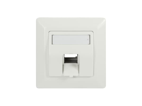 LogiLink NK4027, Valkoinen, Akryylinitriilibutadieenistyreeni (ABS), Ruuviton, Mikä tahansa tuotemerkki, Kiiltävä, Keystone-moduuli