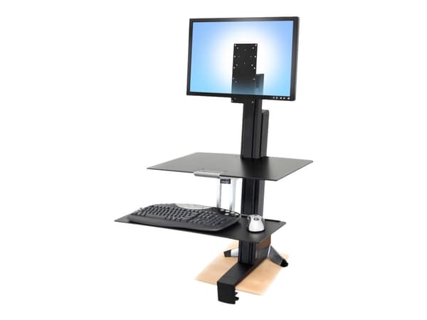 Ergotron - Monteringskomponent (forsenket avstandsstykke, brakett) - for LCD-skjerm - sett for høy bruker - solid stål - svart - kan monteres på arbe