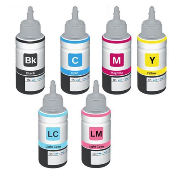 Kompatibel - Epson T6731 - T6736 combo pack 6 stk Blækrefill - BK/C/M/Y/LC/LM 600 ml
