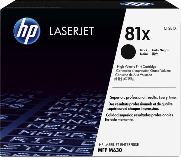 Toner HP CF281X 81X 25K svart