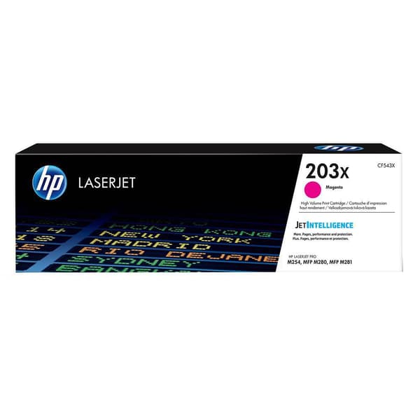 HP 203X magenta original LaserJet-tonerkassett med hög kapacitet