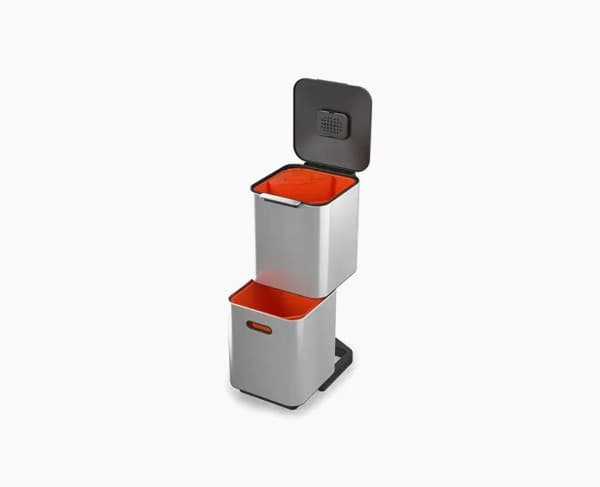 Joseph Joseph søppelbøtte totem 40 L rustfritt stål