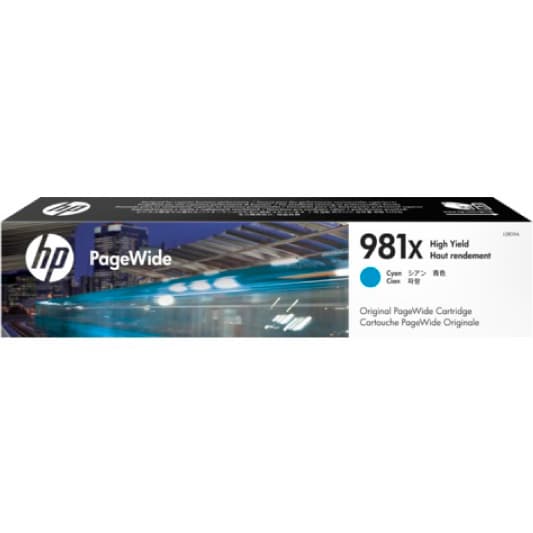 Cartus Cerneala Original HP Cyan, nr.981XL, pentru PageWide  E58650|556|586, 11K, (timbru verde 0.15 lei), "L0R09A"