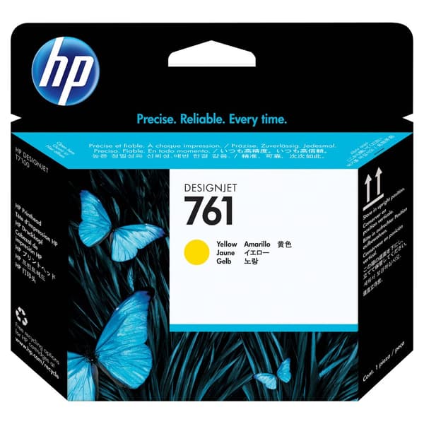 Cap Printare Original HP Yellow, nr.761, pentru Designjet T7100|T7202, , (timbru verde 0.15 lei), "CH645A"