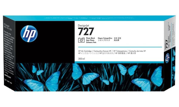 Cartus Cerneala Original HP Photo Black, nr.727, pentru DesignJet T1530|T2530|T930, 300ml, (timbru verde 0.15 lei), "F9J79A"