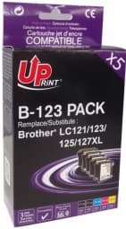Tintes kārtridžs UPrint Brother LC123 Multipaka