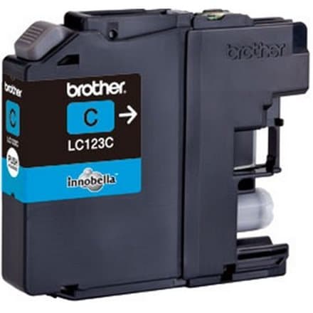BROTHER inkoustová náplň LC-123C/ Azurová/ 600 stran