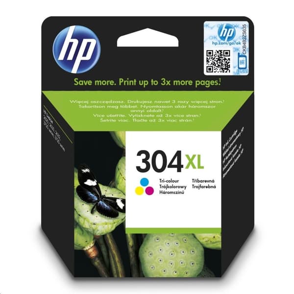 HP N9K07AE ink cartridge No. 304XL, tricolor, high capacity