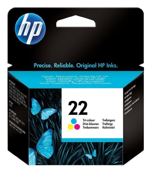 HP C9352AE ink cartridge No. 22, tricolor