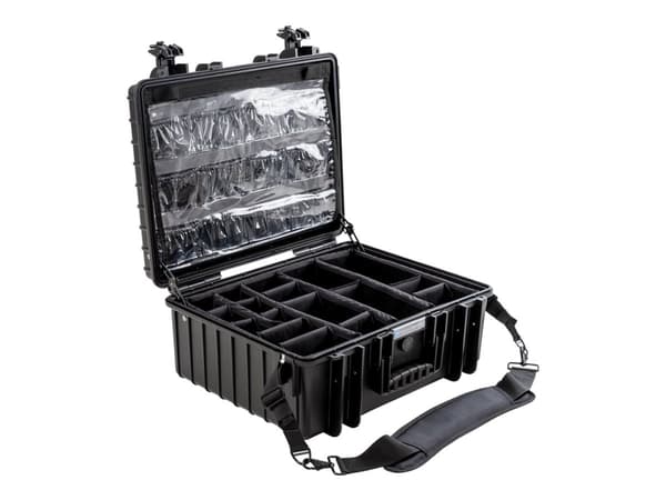 B&W outdoor.cases Type 6000 - Hårt fodral - polypropylen - svart