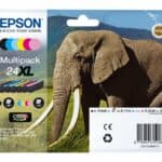Epson Elephant Multipack 6-colours 24XL Claria Photo HD Ink