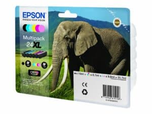 Epson Elephant Multipack 6-colours 24XL Claria Photo HD Ink