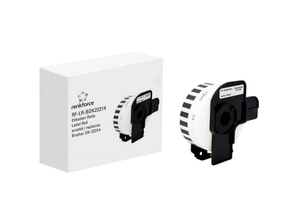Renkforce RF-6027528, 30,48 m, 1,2 cm, 1 styck, Vit, papper, QL-500 QL-550 QL-500A QL-500BS QL-500BW QL-560VP QL-560 QL-570 QL-580N QL-650TD