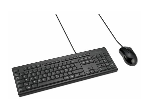 Kensington KM100 EQ - Sats med tangentbord och mus - USB - QWERTY - hela norden