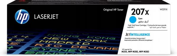 HP 207X cyan LaserJet-toner, W2211X