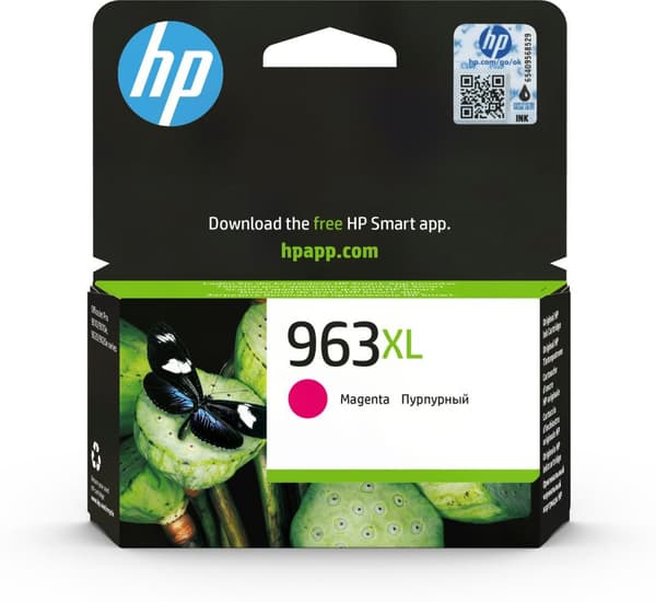 HP 963XL original magenta blækpatron med høj kapacitet, 3JA28AE