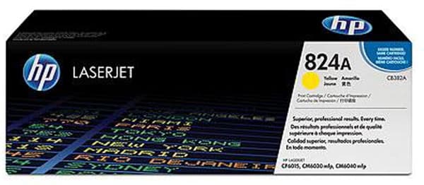 Toner Original HP Yellow, nr.824A, pentru Color LaserJet CM6030|CM6040|CP6015, 21K, (timbru verde 1.2 lei) , "CB382A"