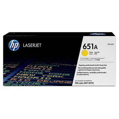 Toner Original HP Yellow, nr.651A, pentru LaserJet 700 MFP M775 series, 16K, (timbru verde 1.2 lei) , "CE342A"