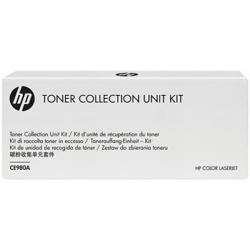 Waste Toner Original HP CMYK, CE980A, pentru Color LaserJet CP5525 series|Enterprise M750 series, 150K, (timbru verde 1.2 lei) , "CE980A"