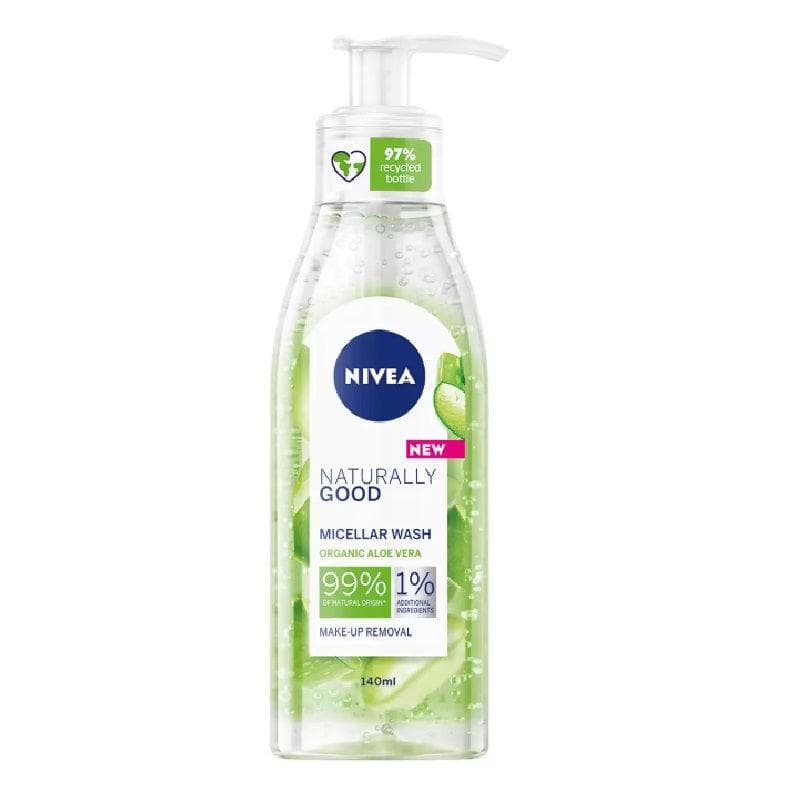 Nivea Naturally Good Ansiktsrengöring Micellar Water Wash 140ml