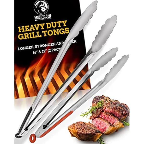 Grilltänger Rostfritt Stål 4-pack MOUNTAIN GRILLERS