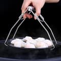 Miniatyrbild 2 av 4: Anti-Hot Bowl Clip Rostfritt stål Vikbar Hot Dish Tallrik Clip Bowl Tallrik Clip Retriever Tång för köksredskap