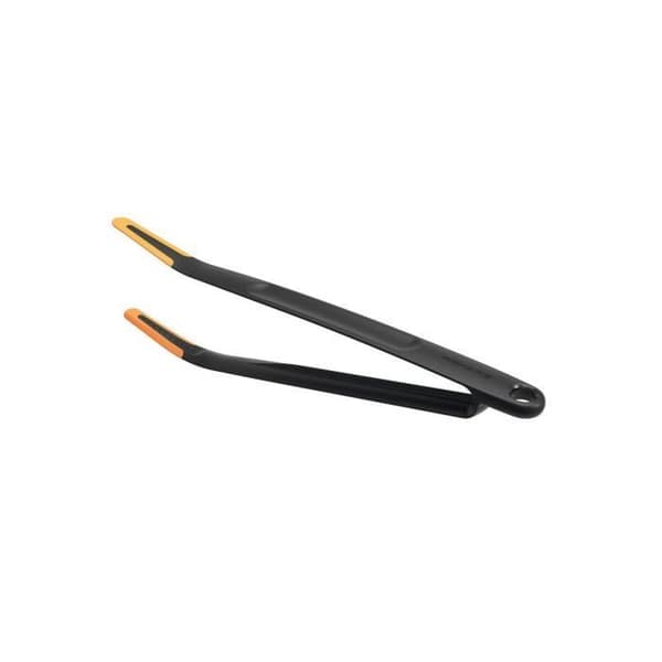 Fiskars multifunktionell silikonpincett, längd: 29 cm, plast/silikon, funktionell form, svart/orange, - 1027303