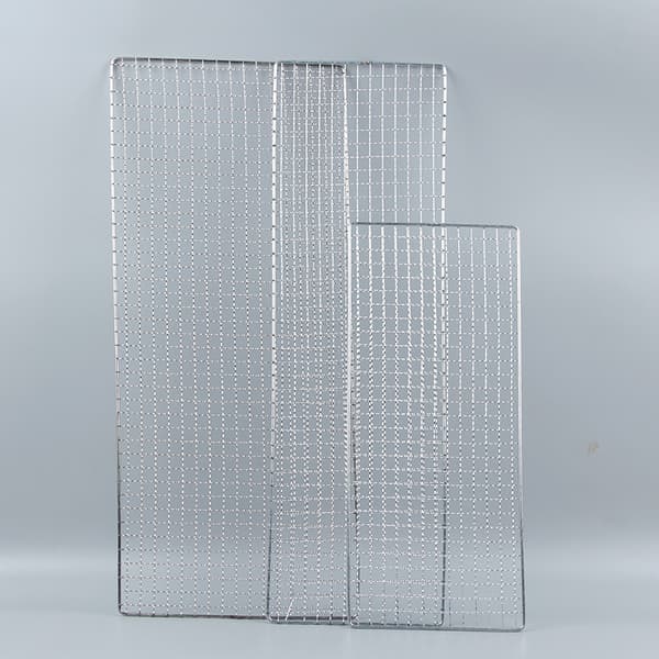 INF Kraftig grillnett i rustfritt stål 24x35cm