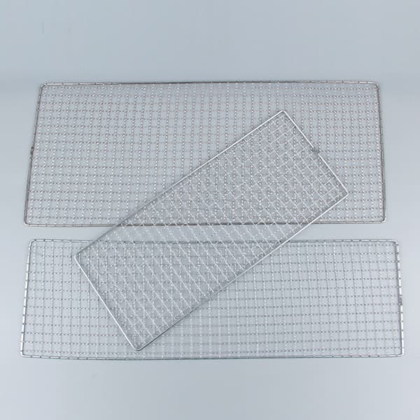 INF Kraftig grillnett i rustfritt stål 24x35cm
