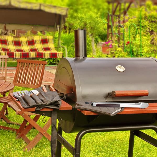 Relaxdays Rostfri Kökstång Rostfri Grilltång Grillkorv Sallad 38cm, Silver
