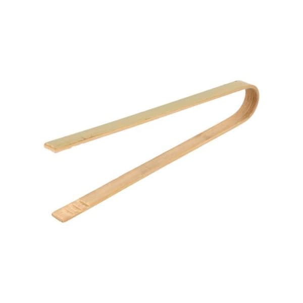 Pincett - Filfa Frankrike - 16cm - Naturlig Bambu - Ideal för Kök och Evenemang - Antiglidande Grepp