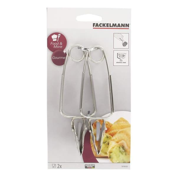 Snigelplockare - Fackelmann - 2-pack - Rostfritt stål - 15 x 6 cm - Ej diskmaskinssäker