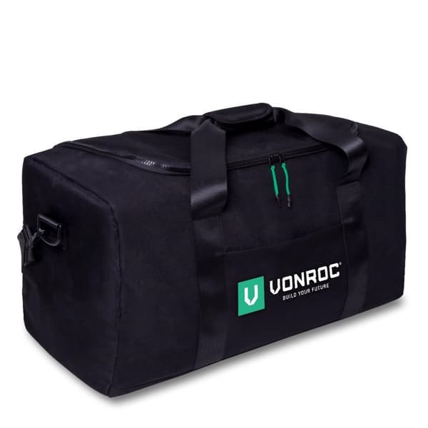 VONROC Værktøjstaske - Mål: 60 x 30 x 26 cm - Max kapacitet 25 kg | Sort