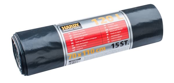 Tykke affaldssække 120L, 15 stk