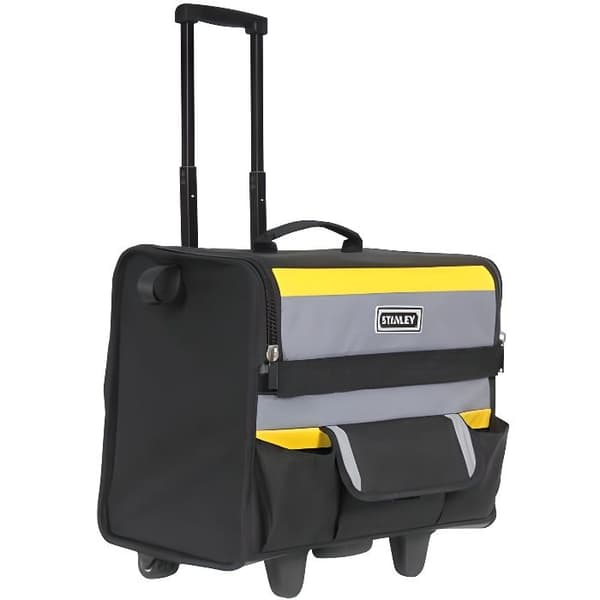 Softbag verktygsväska på hjul STANLEY - 1-97-515 - 46 cm - Svart, Grå och Gul - Slitstarkt material