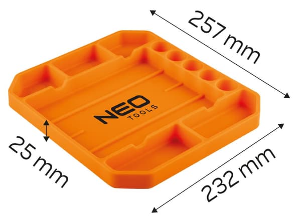Verktygsbricka, silikon, 25,7 x 23,2 x 2,5 cm