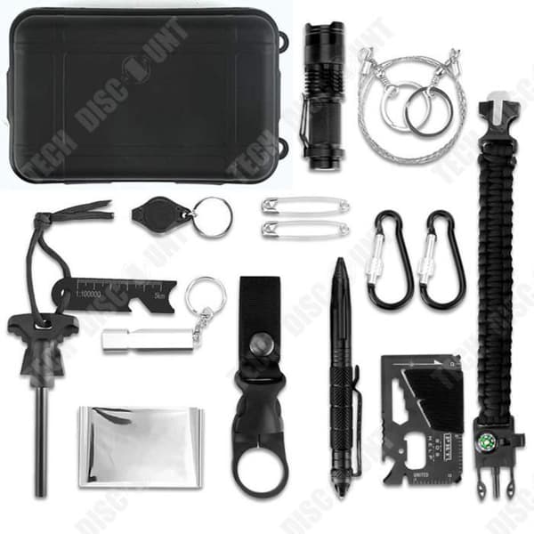 TD® Outdoor Camping Equipment Survival Tool Set Multifunktionella nödtillbehör