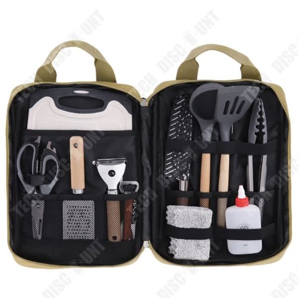 TD® Camping Bärbar Köksväska Utomhus BBQ Picknick Spatel Förvaring Köksredskap Kombinerad förvaringsväska