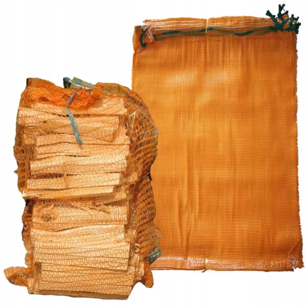 Gul raschelpose 70x110 cm op til 50 kg 100 stk.