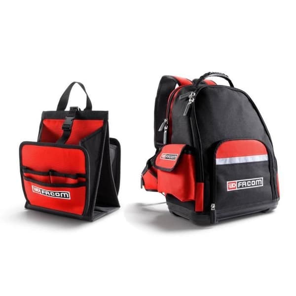 Ryggsäck - FACOM - Tom organizer - 30 liter - Motstånd 12 kg - Röd